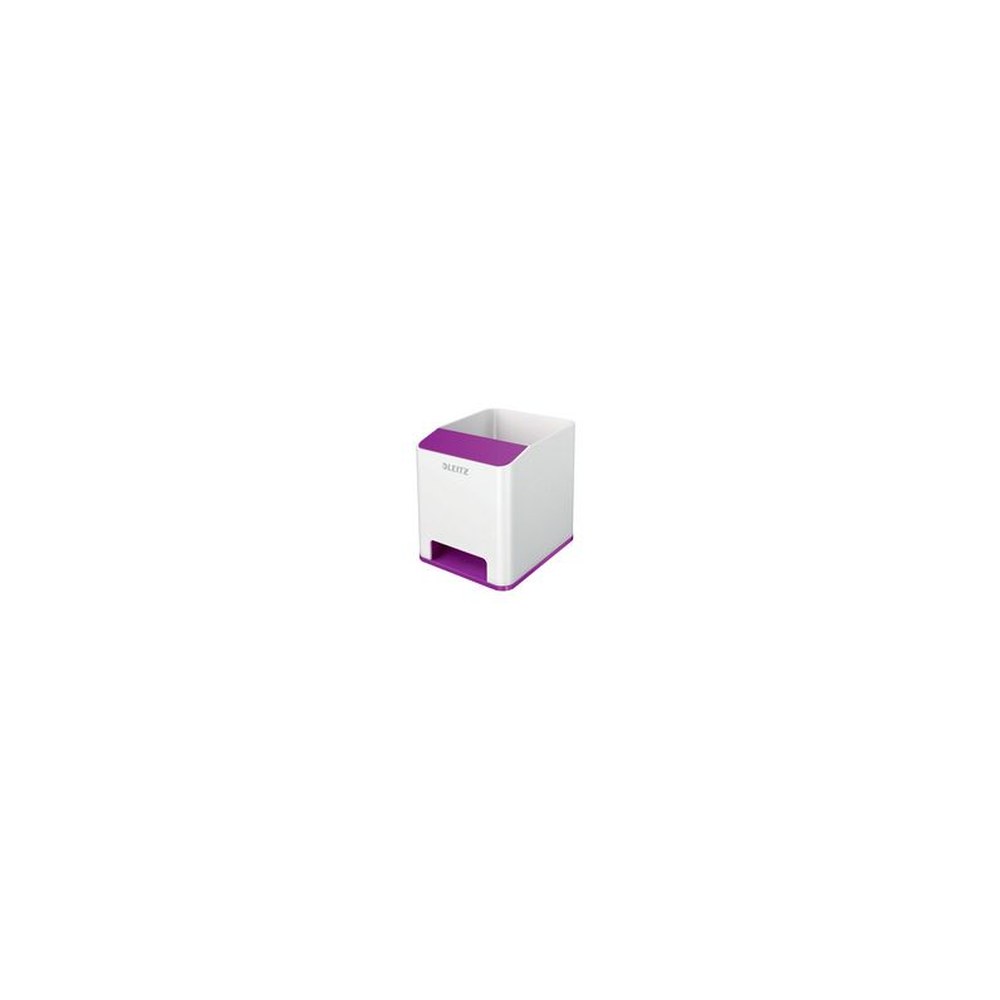 LEITZ Pot à crayons Sound WOW Duo Colour, violet