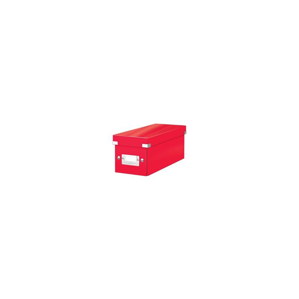 LEITZ Boîte de rangement pour CD Click & Store WOW, rouge