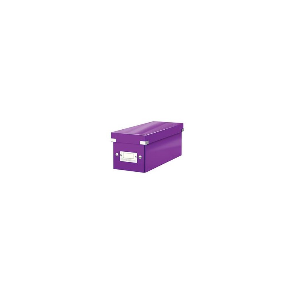 LEITZ Boîte de rangement pour CD Click & Store WOW, violet