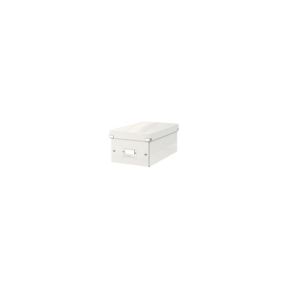 LEITZ Boîte de rangement pour DVD Click & Store, blanc