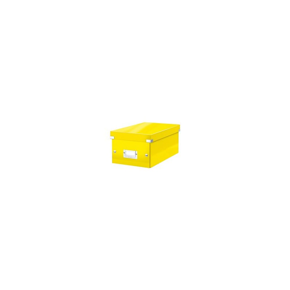 LEITZ Boîte de rangement pour DVD Click & Store, jaune
