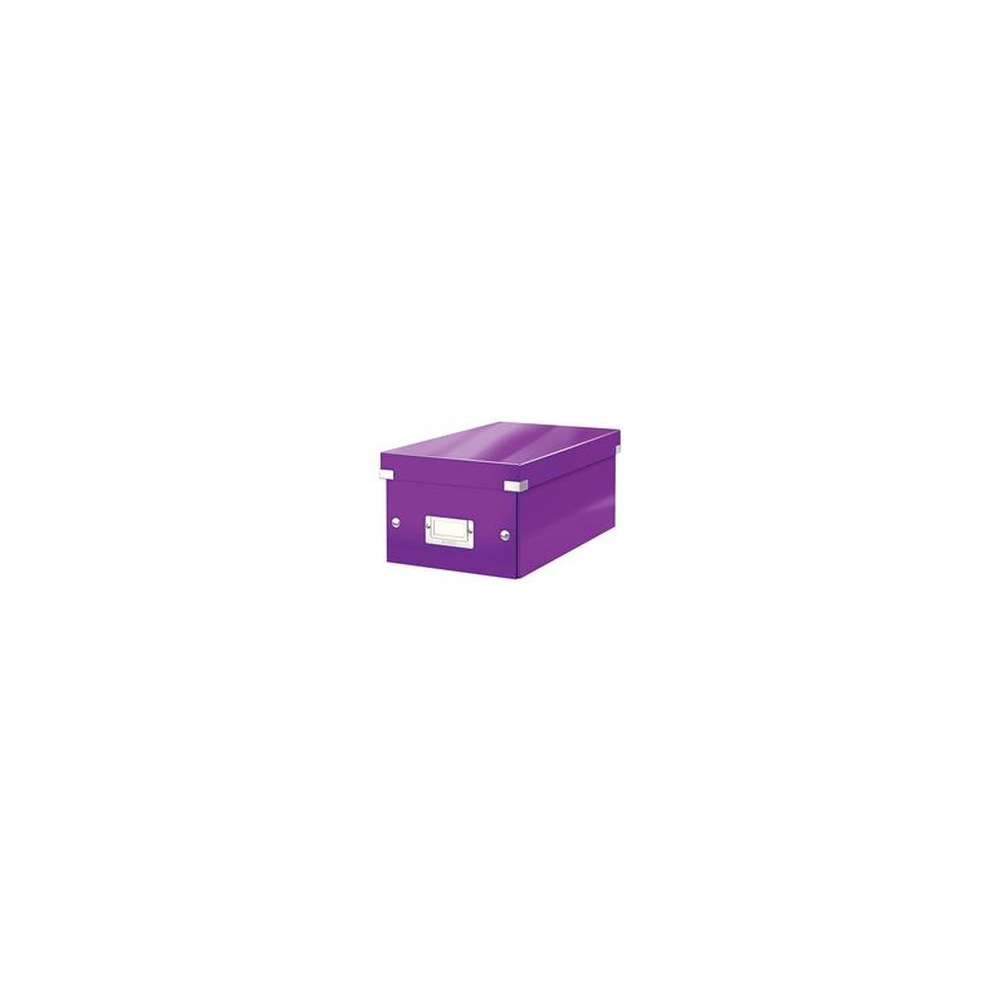 LEITZ Boîte de rangement pour DVD Click & Store, violet