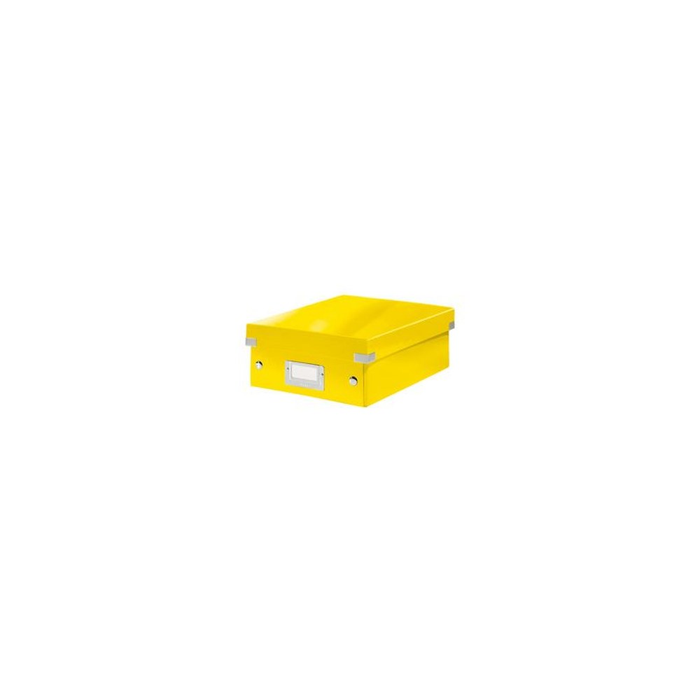 LEITZ Boîte de rangement Click & Store WOW, grand, jaune