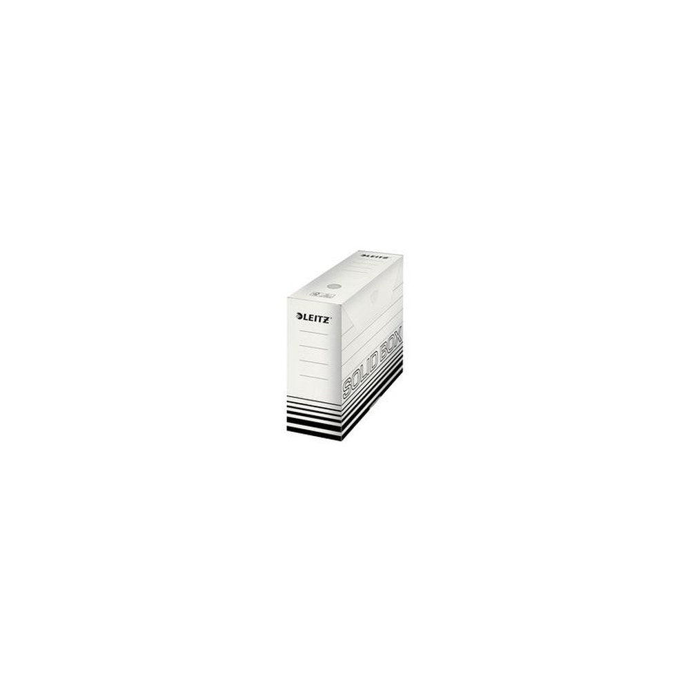 LEITZ Boîte à archives Solid, (L)100 mm, blanc/noir x10