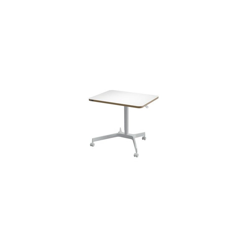 LEITZ Bureau assis-debout Ergo Compact, avec roulettes,blanc