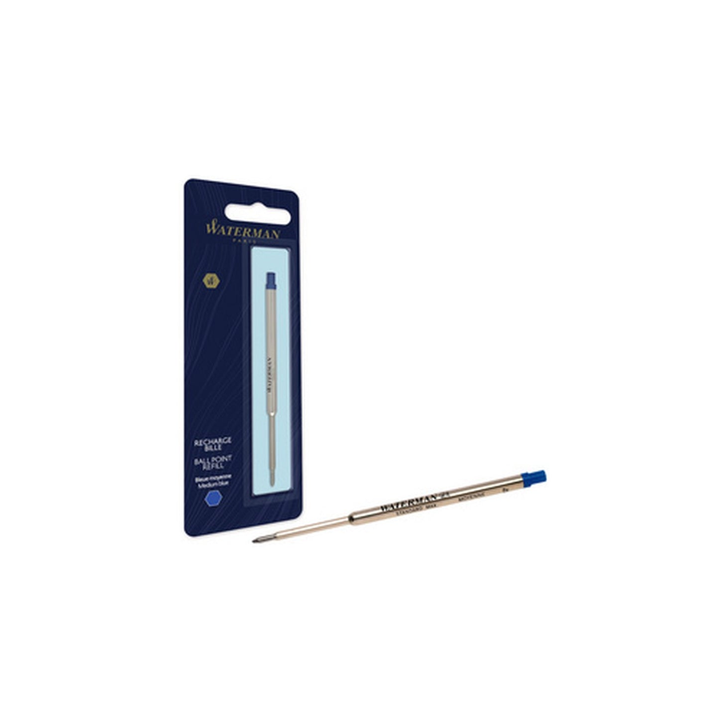 WATERMAN Recharge grand volume pour stylo bille, M, noir