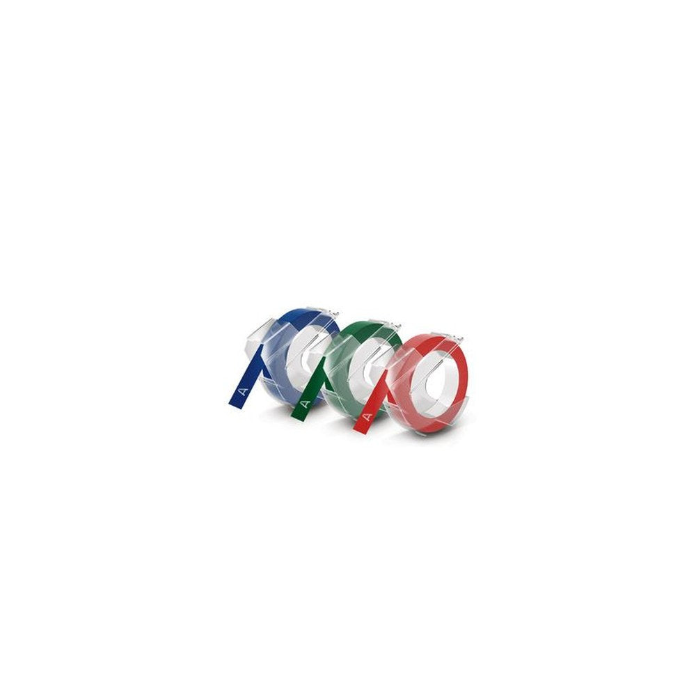DYMO Ruban d'estampage 3D, 9 mm x 3 m, rouge