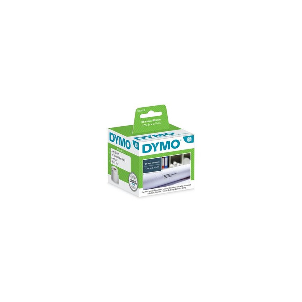 DYMO Etiquette d'adresse LabelWriter, 89 x 28 mm, blanc