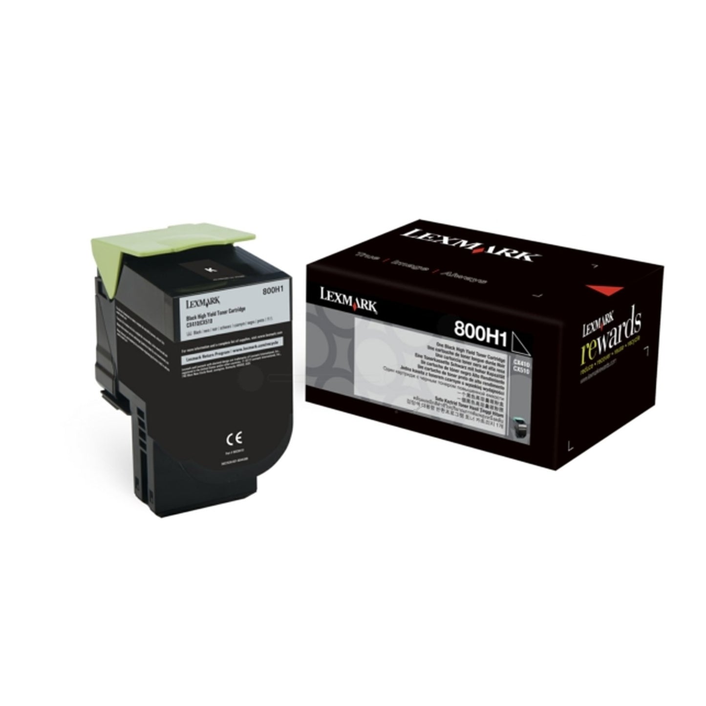 Toner d'origine Lexmark 80C0H10 / 800H1 - noir