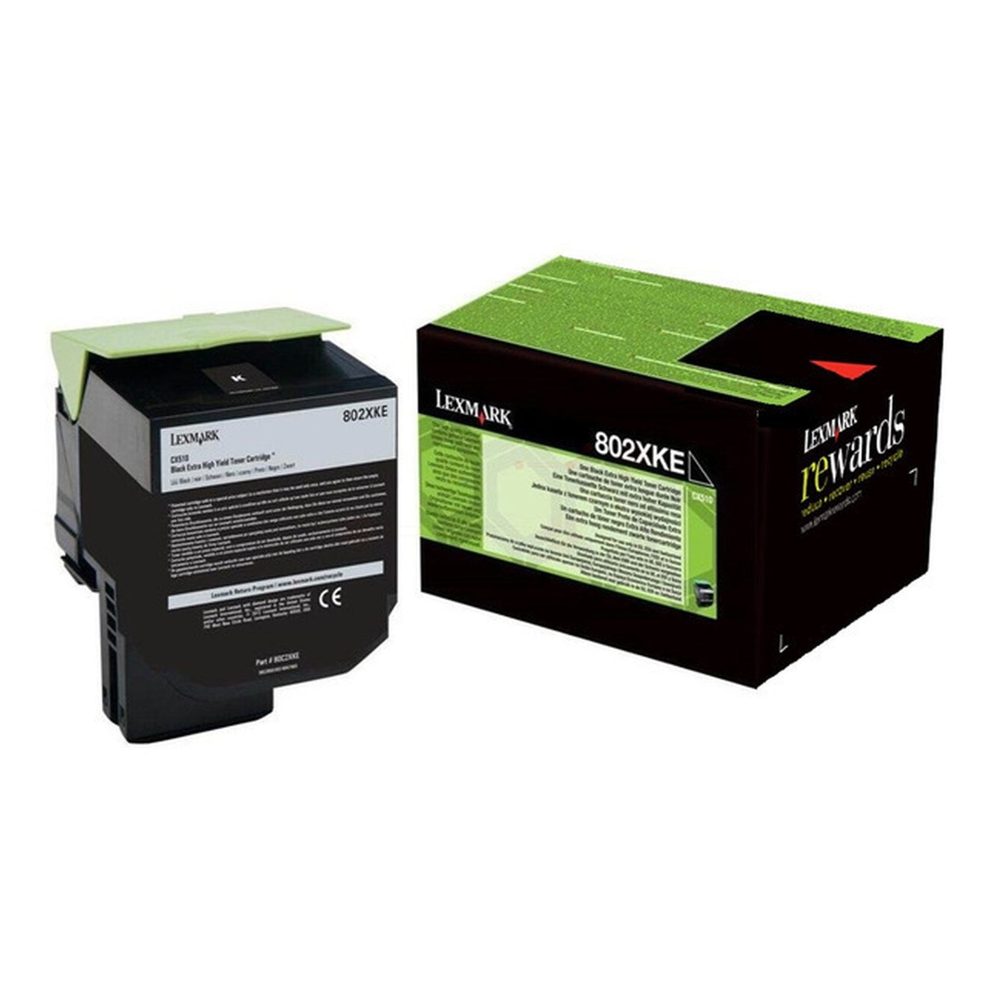 Toner d'origine Lexmark 80C2XKE / 802XK - noir