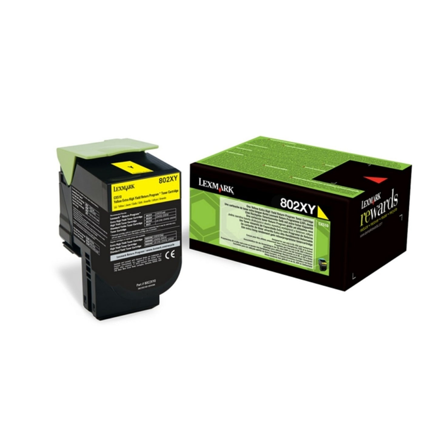 Toner d'origine Lexmark 80C2XYE / 802XY - jaune