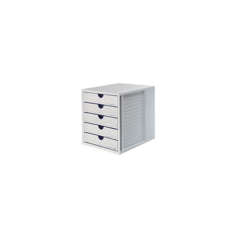 HAN Module de classement SYSTEMBOX, 5 tiroirs, gris clair