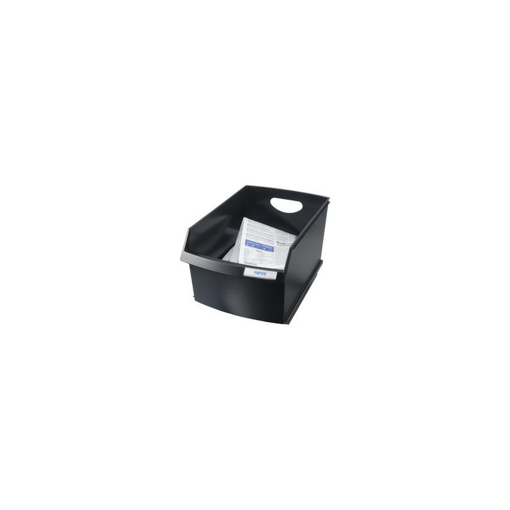 HAN Bac à papier LOGO-DRIVE, polystyrène, 25 litres, noir