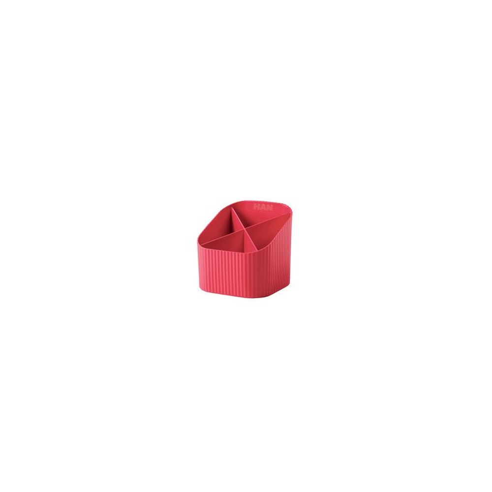 HAN Multipot à crayons Re-X-LOOP, plastique éco, rouge
