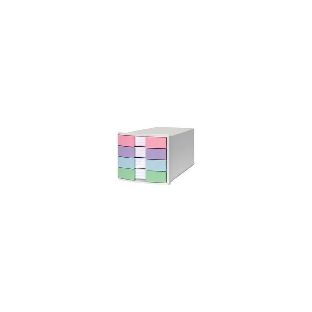 HAN Module de classement IMPULS, 4 tiroirs, blanc/pastel