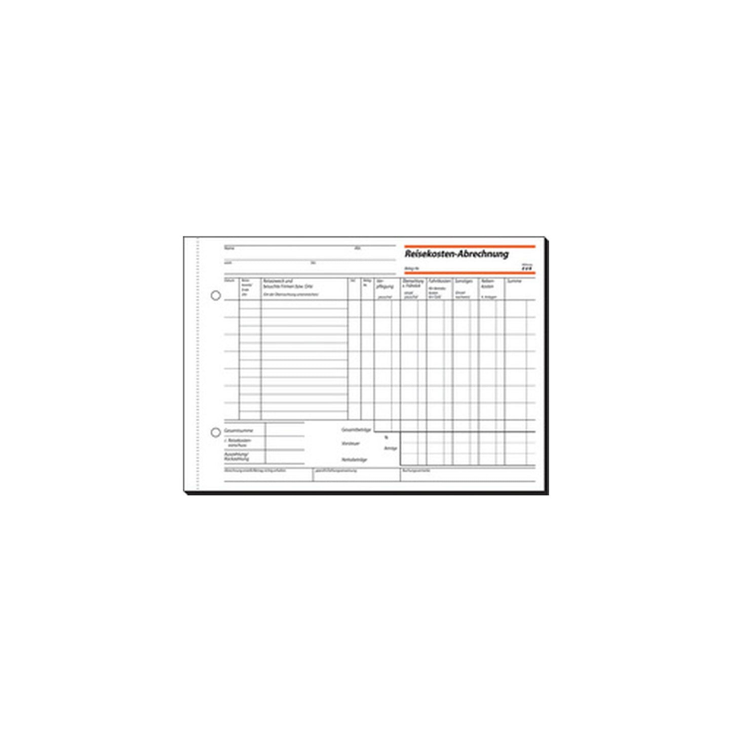 sigel Formularbuch "Reisekostenabrechnung", A5, 50 Blatt