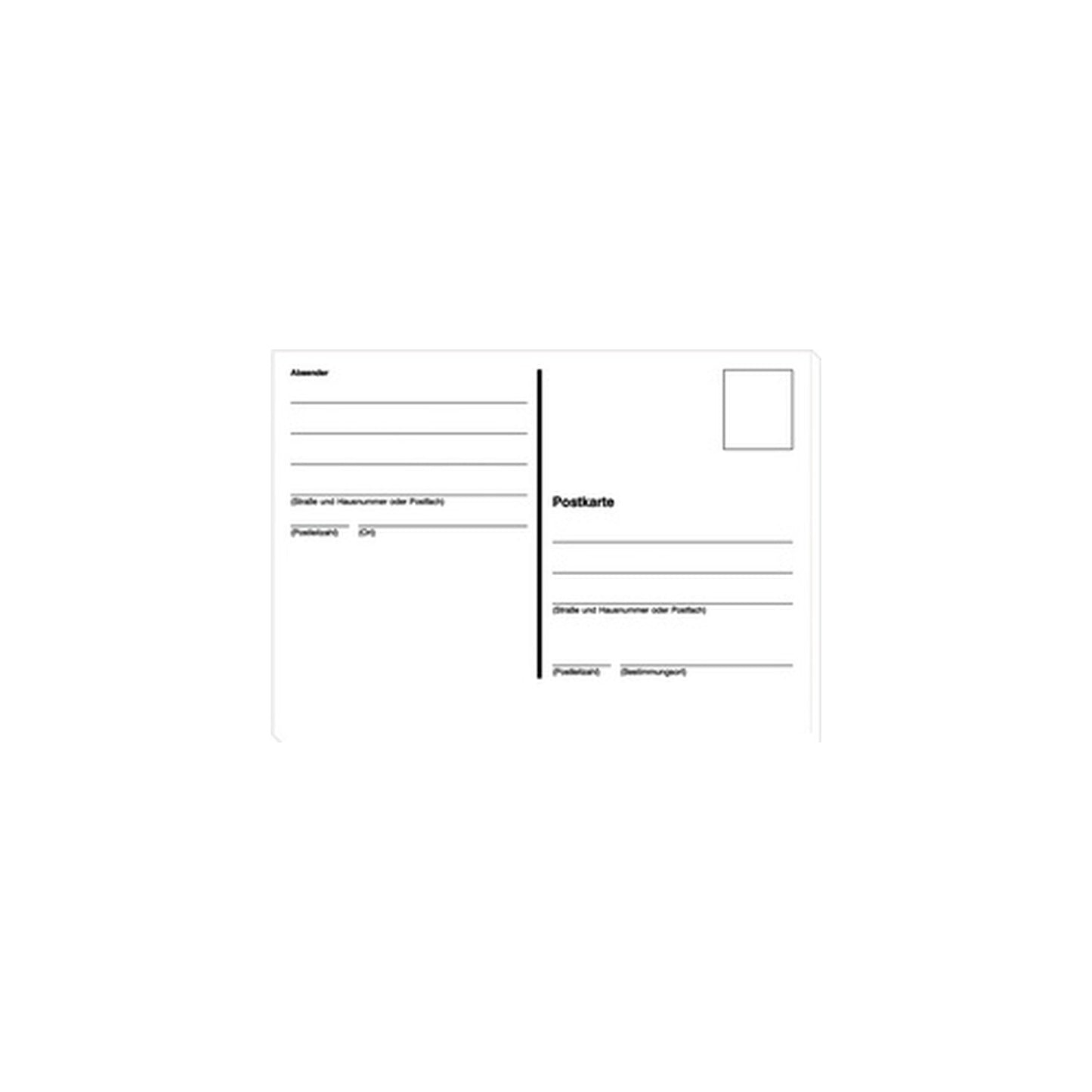 sigel Vordruck "Postkarten", A6 quer, 100 Blatt, lose