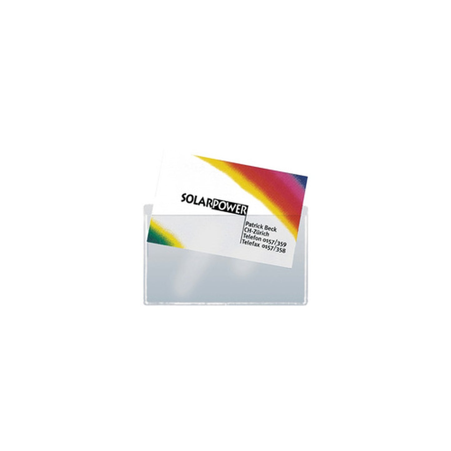 sigel Pochette pour cartes de visite, en PP, autocollant