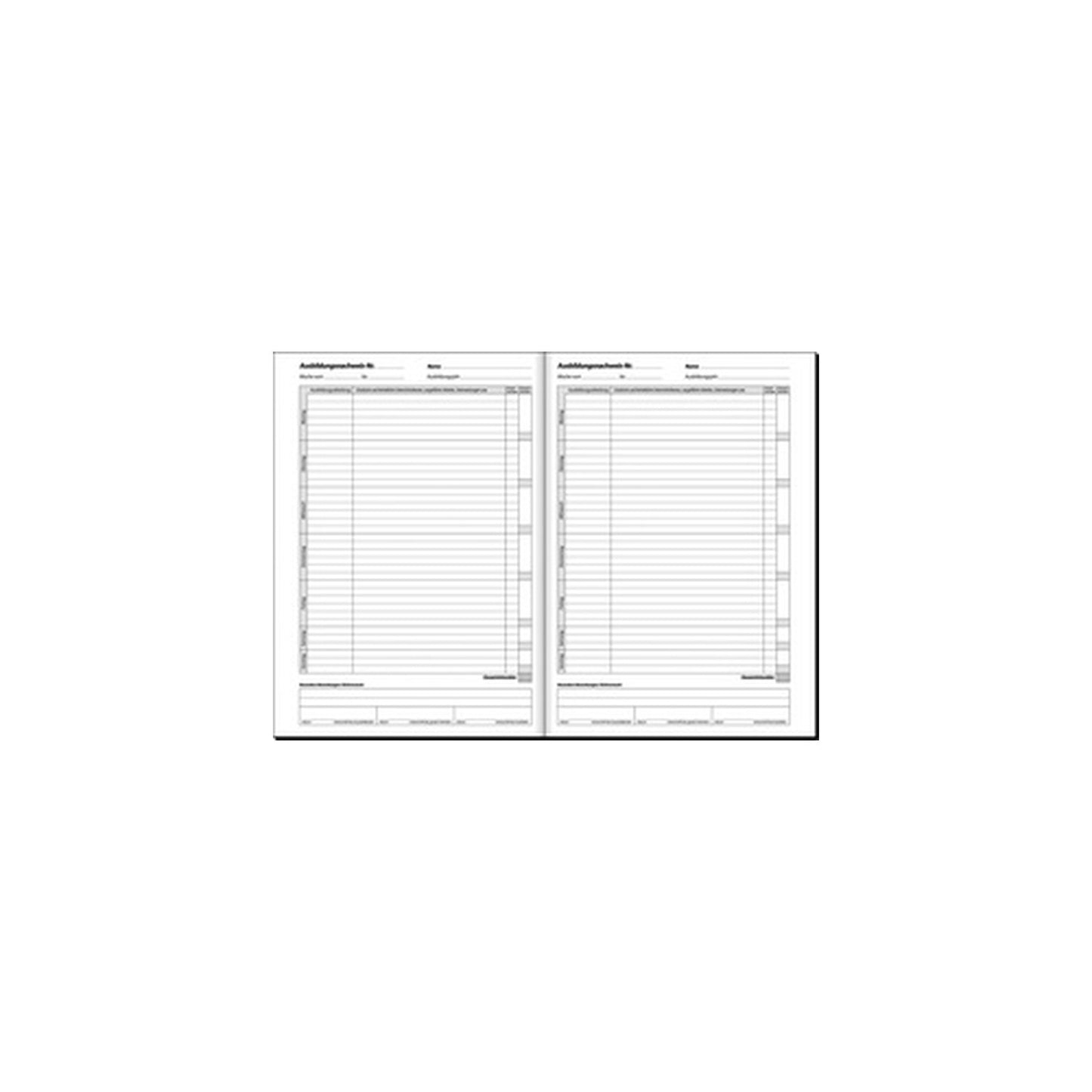 sigel Formularbuch "Ausbildungsnachweis", A4, 28 Blatt x5