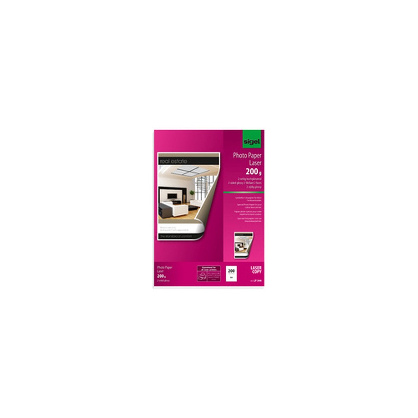 sigel Papier photo, A4, 200 g/m2, glossy recto-verso