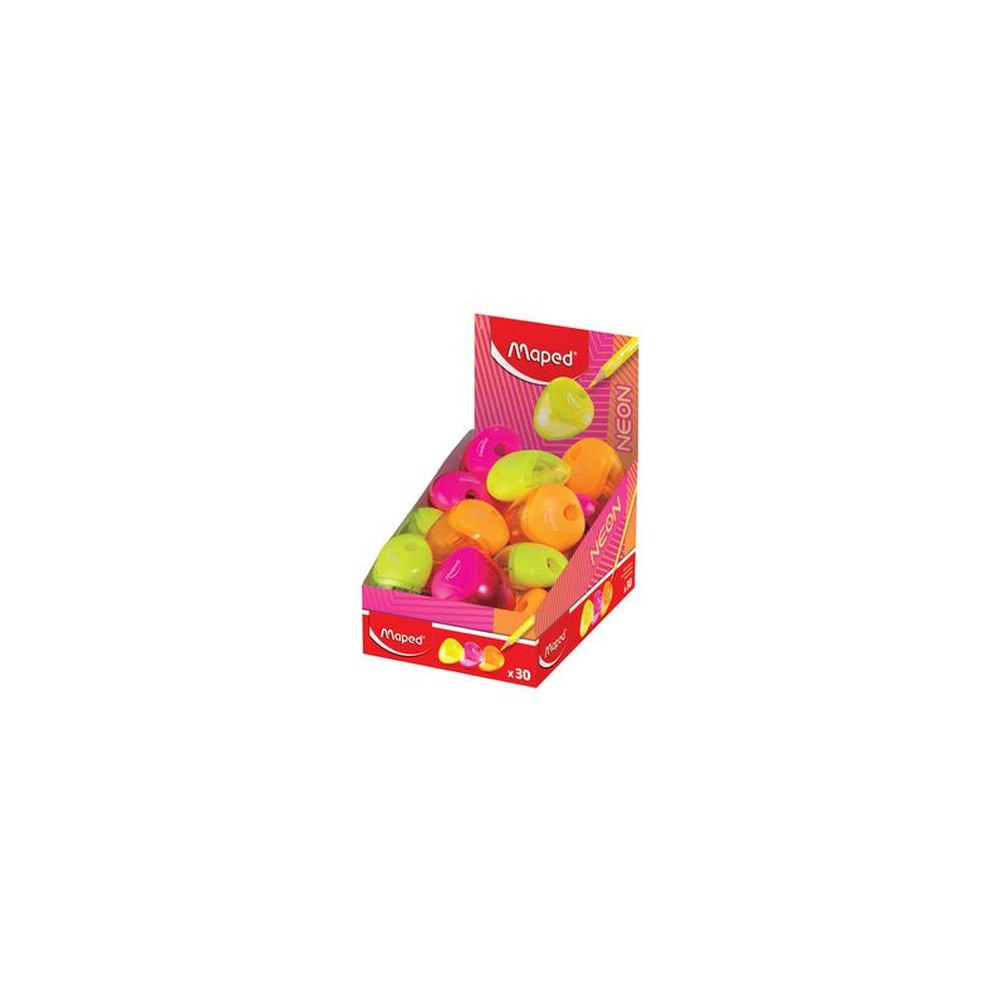 Maped Taille-crayon i-gloo NEON, assorti, présentoir de 30 x30