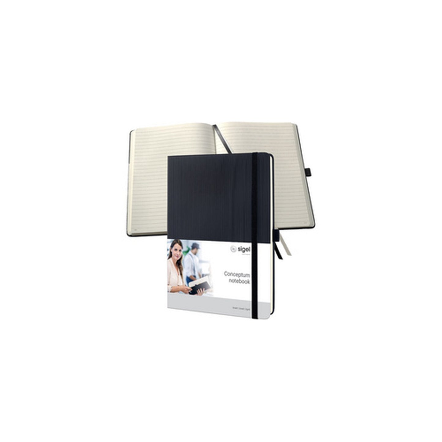 sigel Notizbuch Conceptum, Tablet-Format, liniert, schwarz