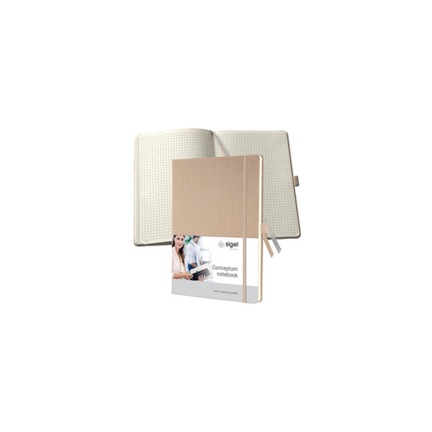 sigel Carnet de notes Conceptum, A4, ligné, beige