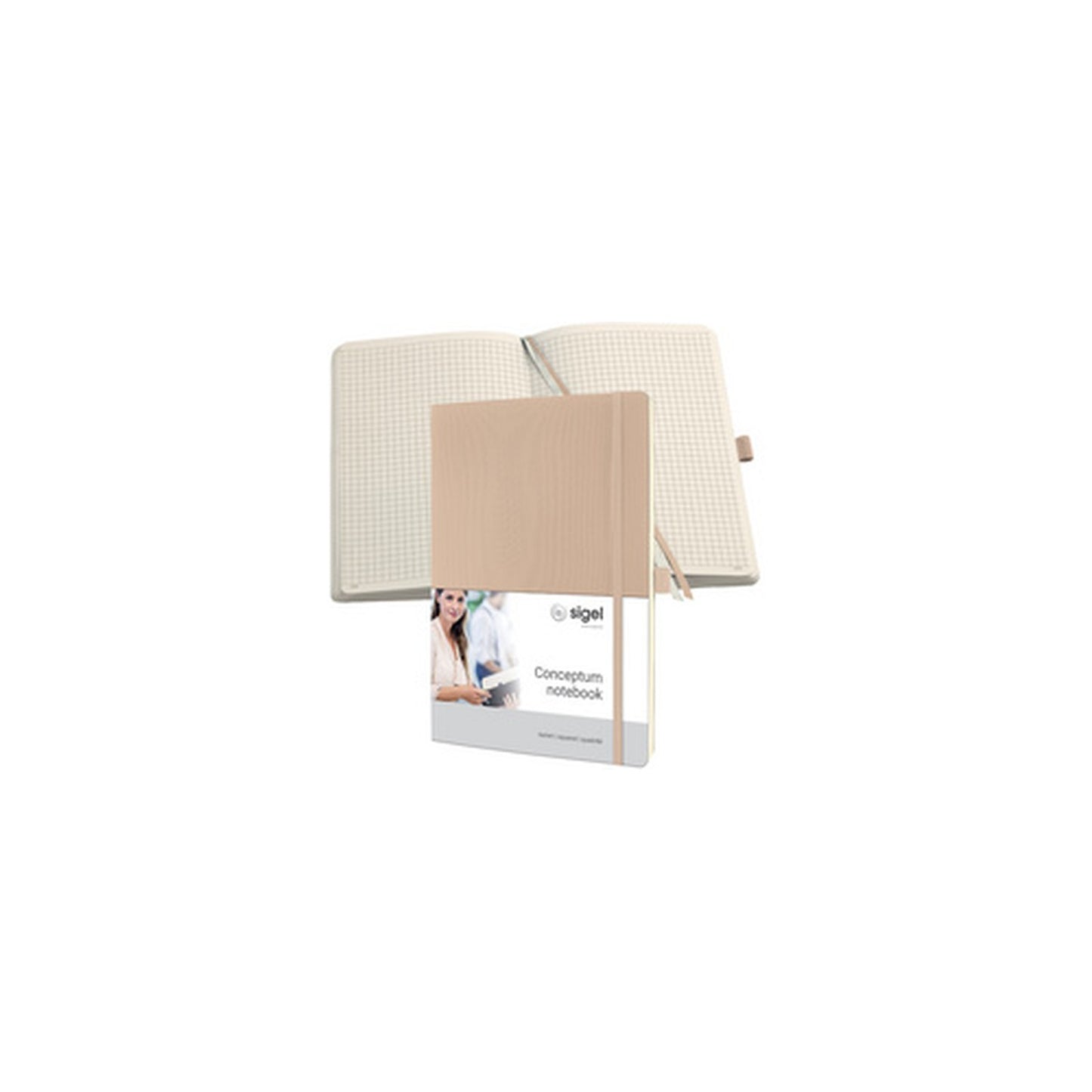 sigel Carnet de notes Conceptum, A4, ligné, beige