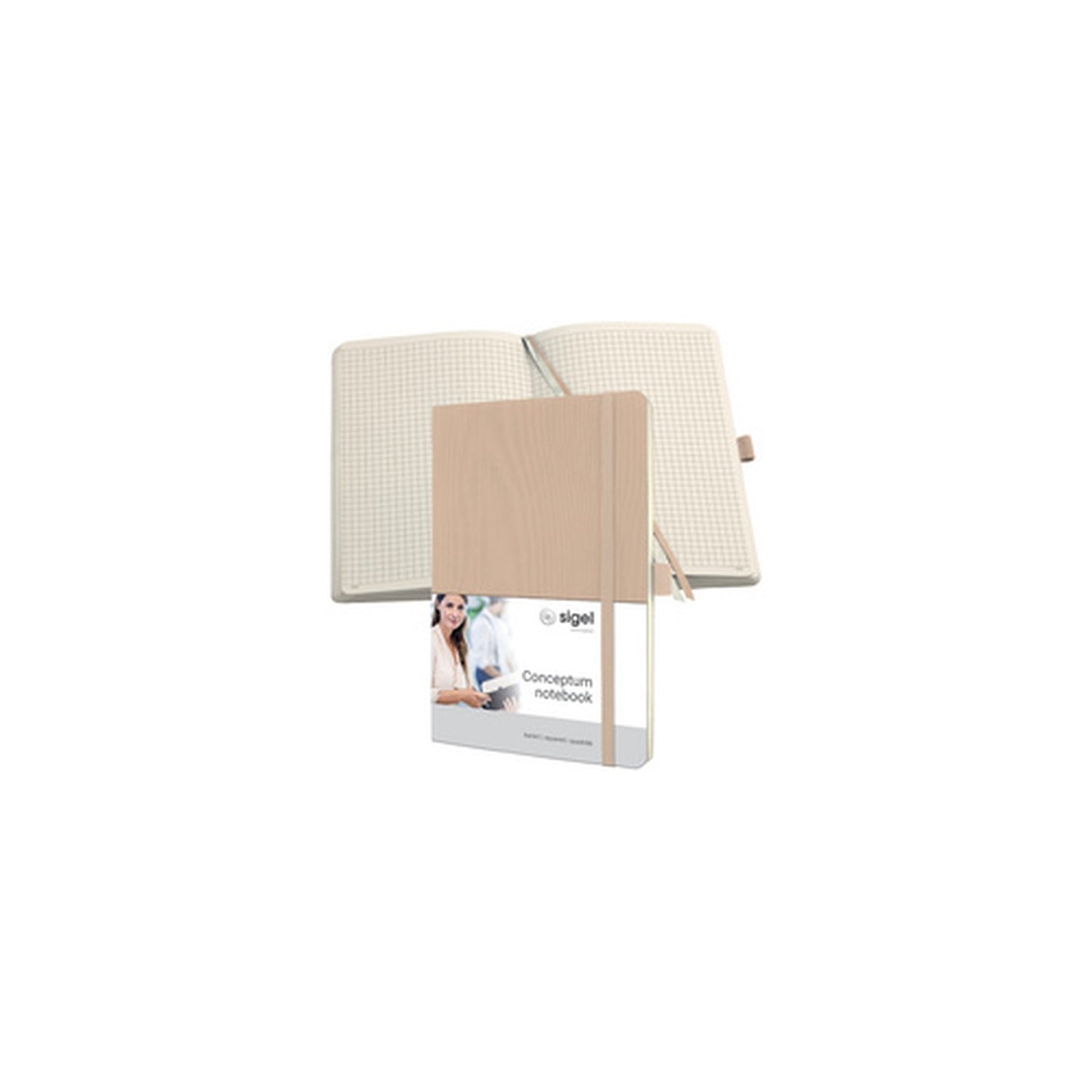 sigel Carnet de notes Conceptum, A5, ligné, beige