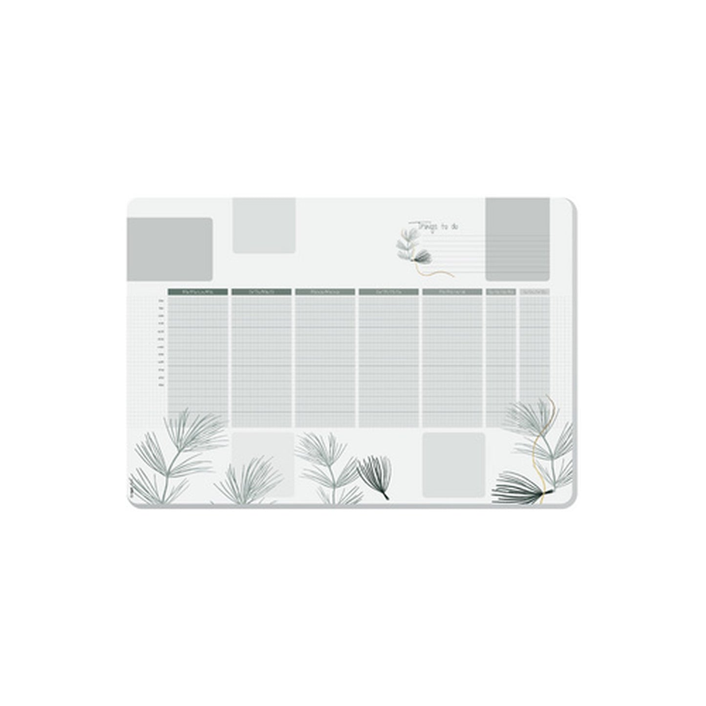 sigel Sous-mains bloc papier "Weekly Planner Nature"