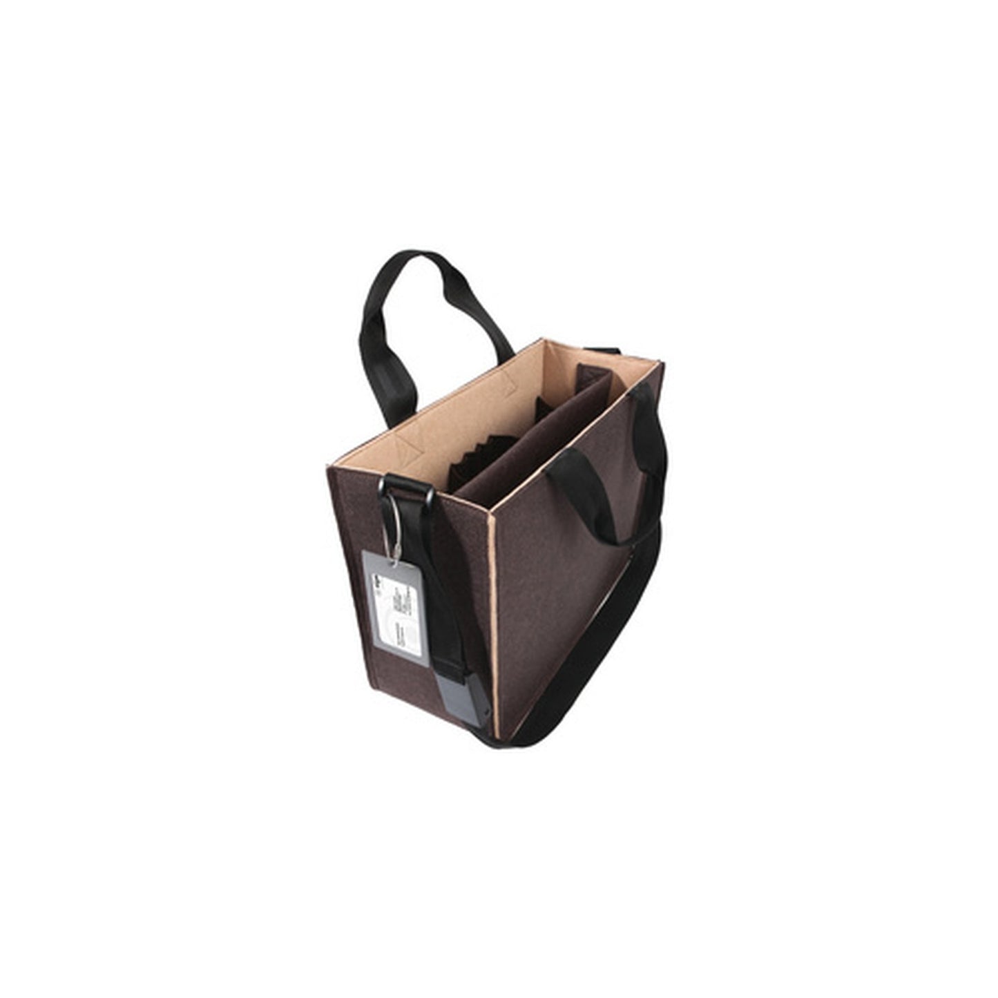 sigel Sacoche en feutre Desk Sharing Bag Bicolor M, marron