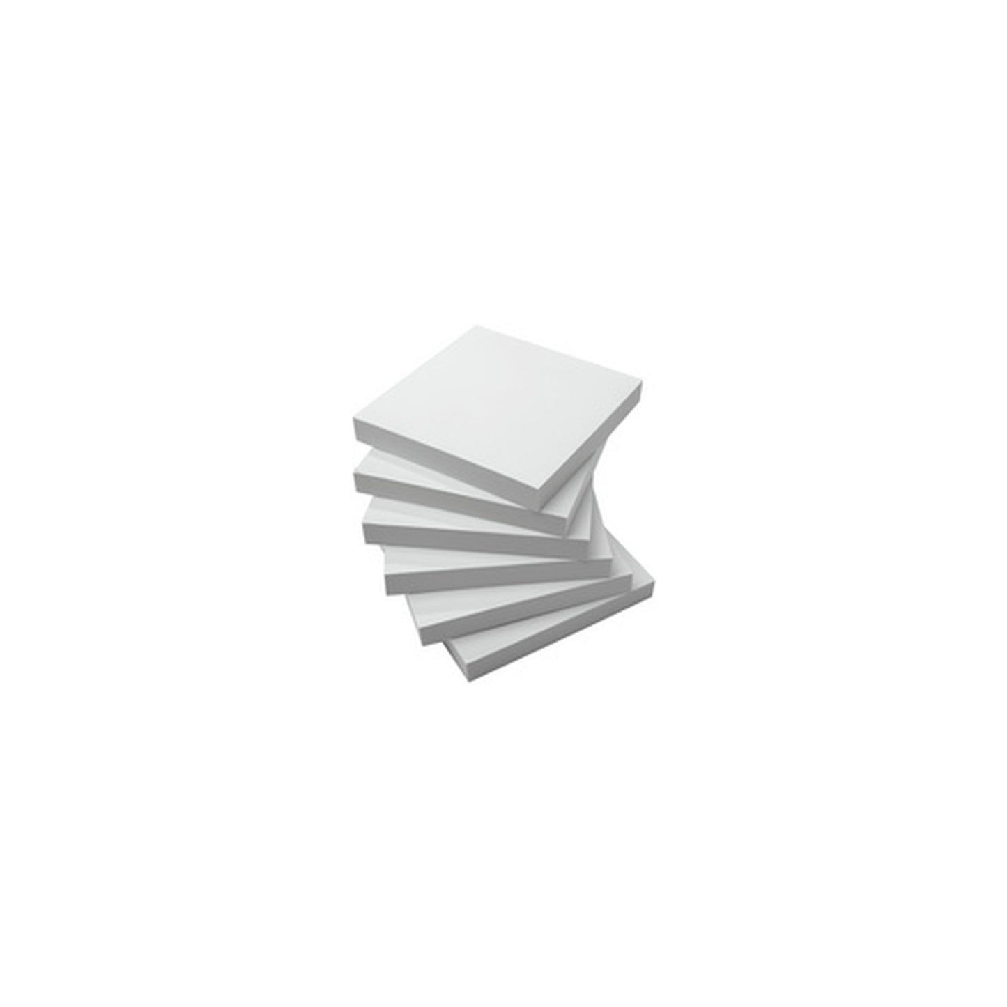 sigel Bloc-notes adhésif, 75 x 75 mm, uni, blanc