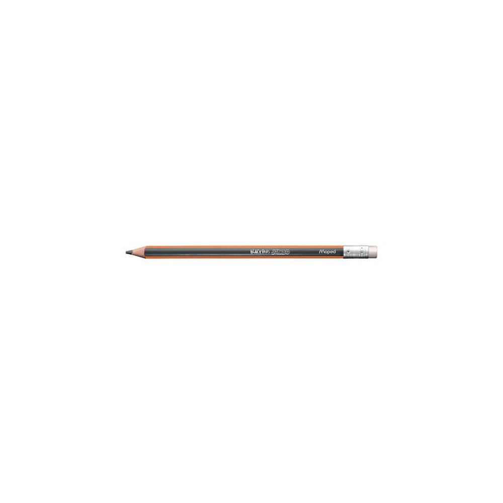 Maped Crayon de papier BLACK'PEPS JUMBO, avec gomme