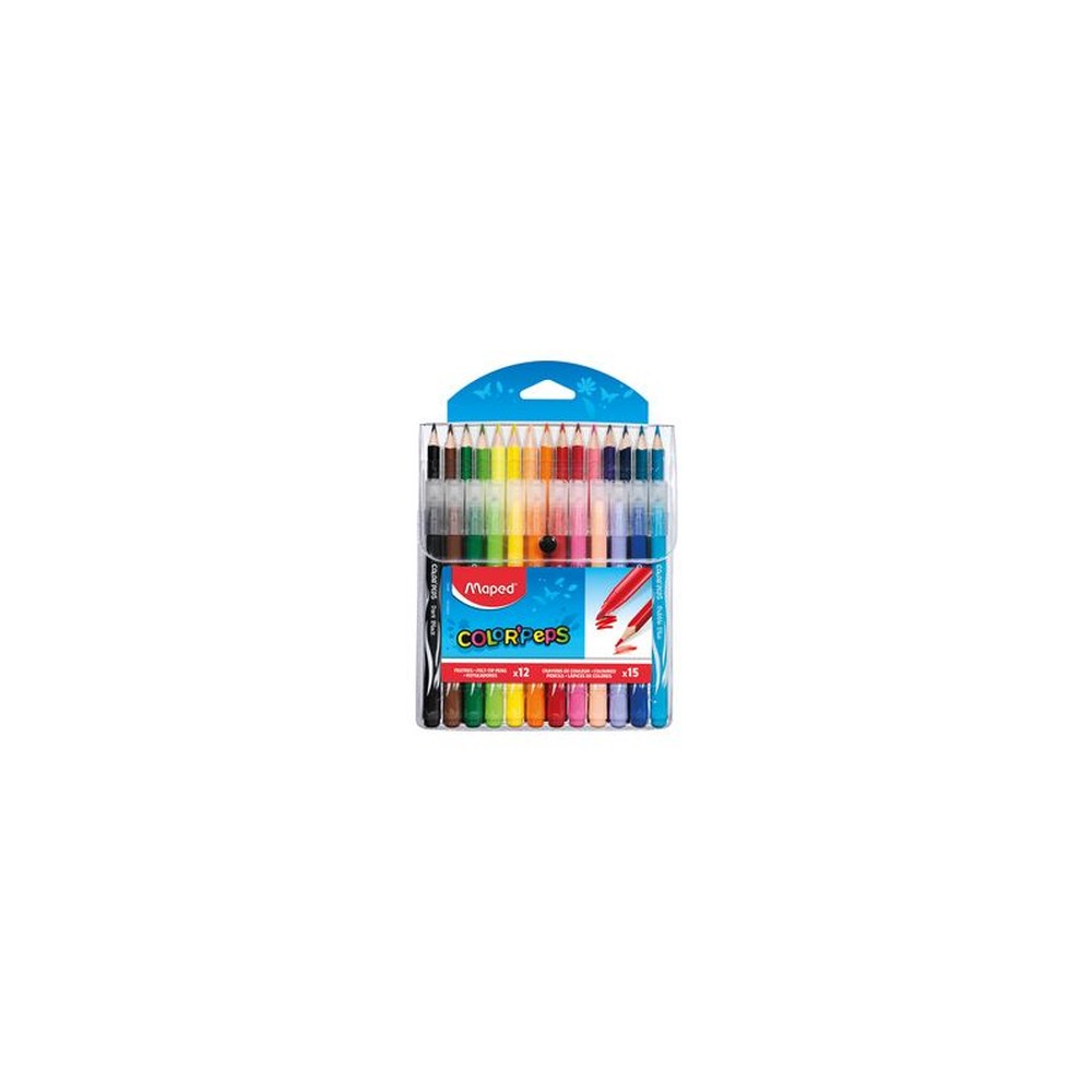 Maped Multi-pack de crayons de couleur et feutres COLOR'PEPS