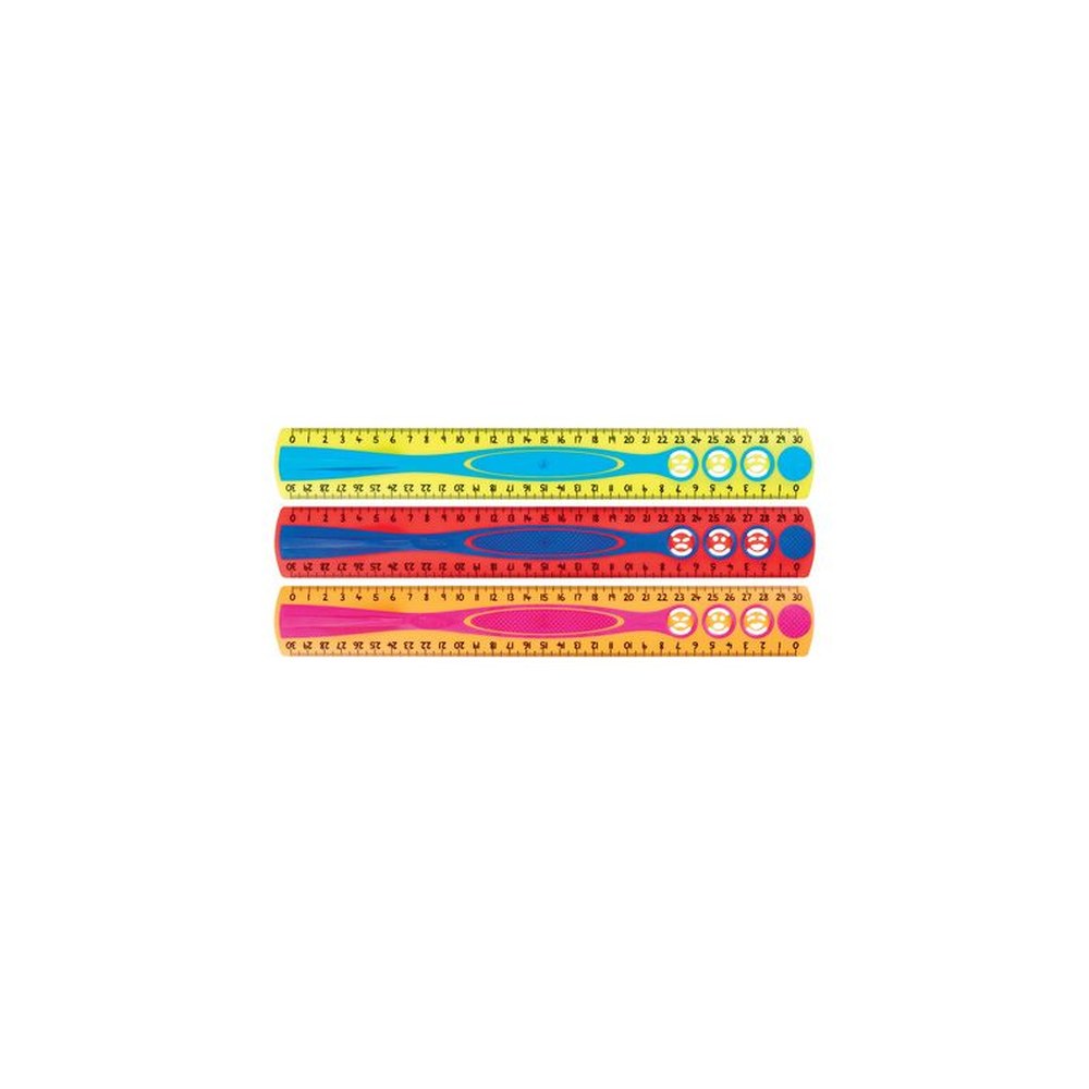 Maped Règle plate Kidy Grip, 300 mm, en plastique