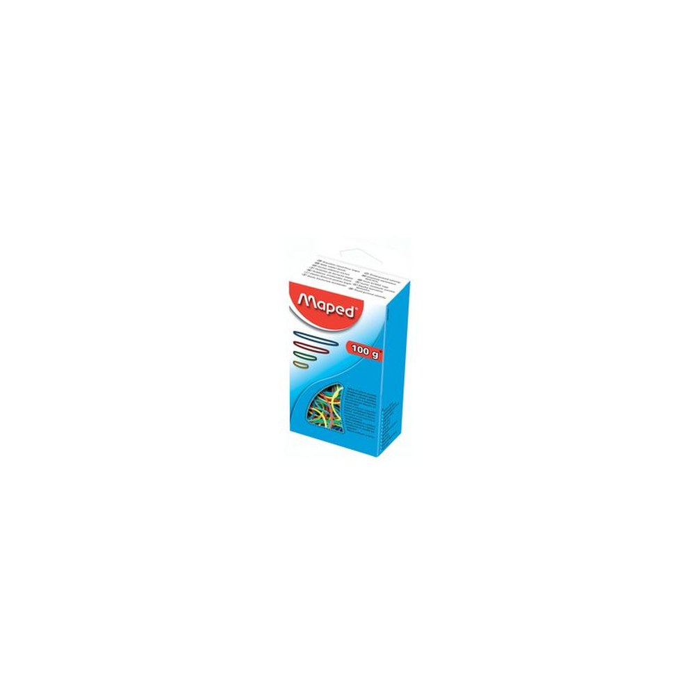 Maped Bracelets caoutchouc en carton, 100 g, assorti