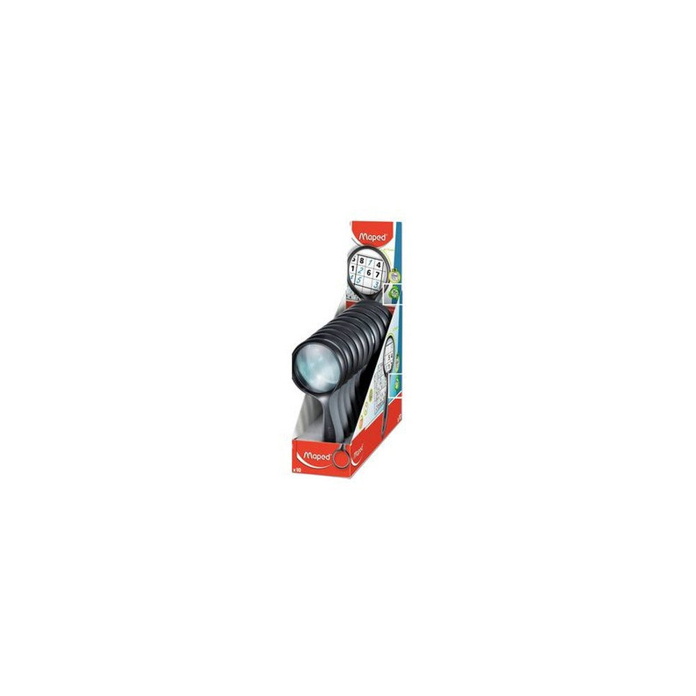 Maped Loupe avec poignée, rond, diamètre: 75 mm, x10