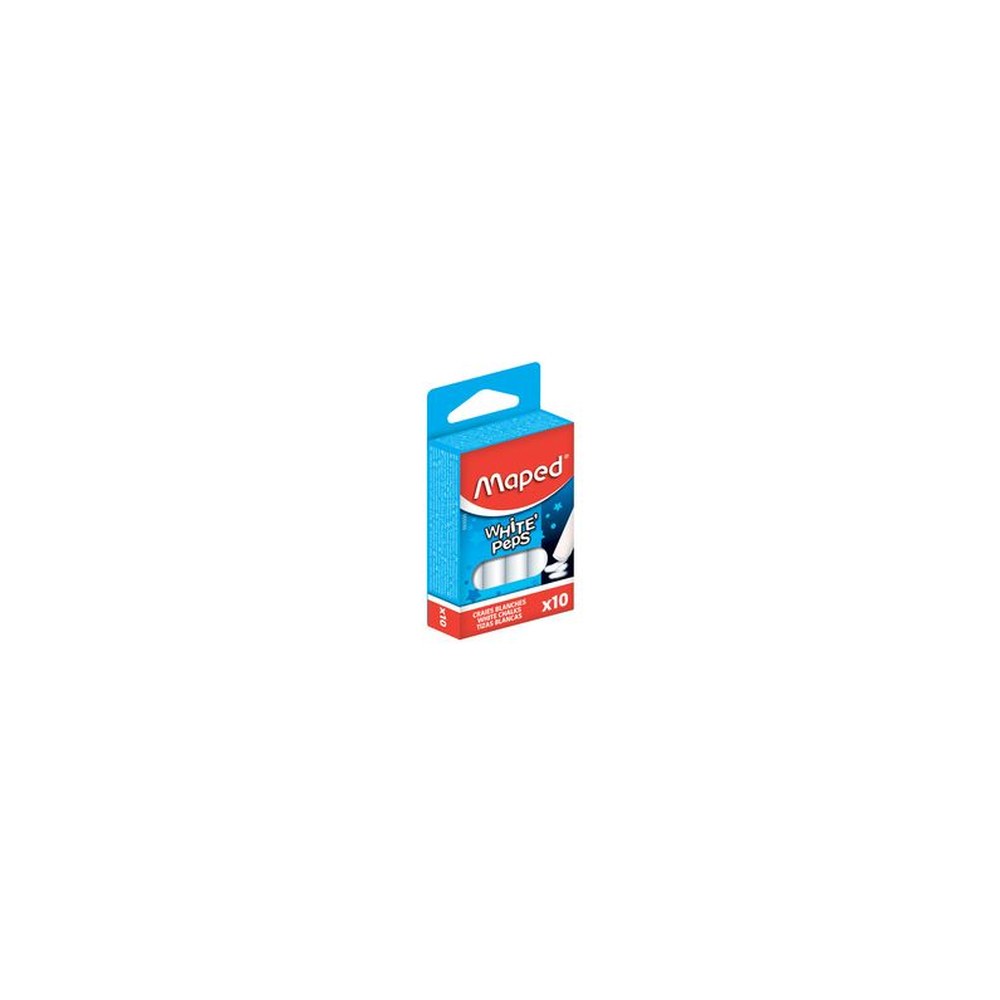 Maped Craie pour tableau WHITE'PEPS, rond, blanc