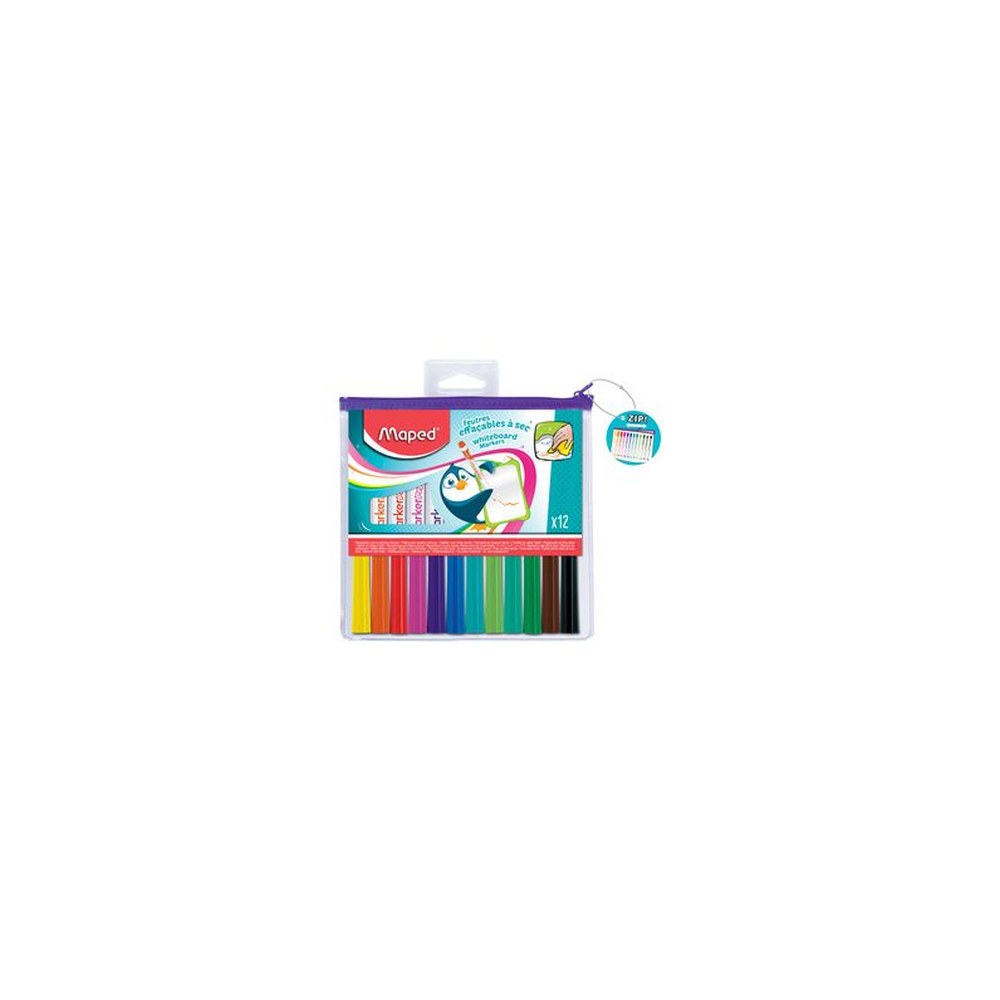 Maped Marqueur pour tableau blanc Marker'Peps, étui de 12