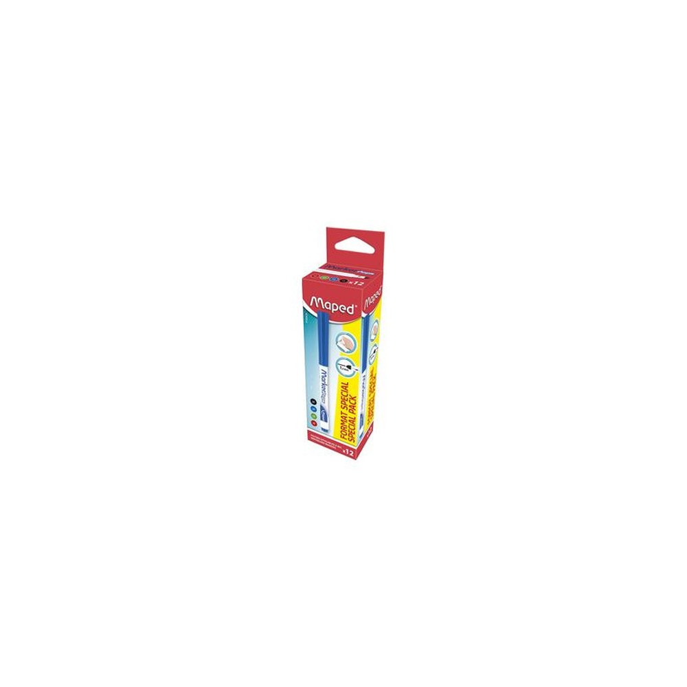 Maped Feutre à tableau blanc Marker'Peps, pack promo de 12