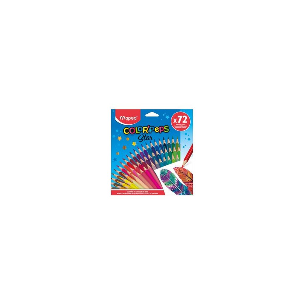 Maped Crayon de couleur COLOR'PEPS Star, étui carton de 72