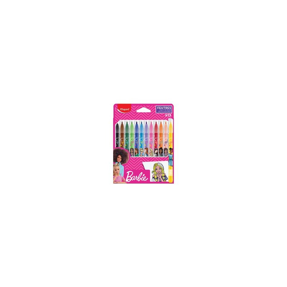 Maped Feutre Barbie, étui en carton de 12