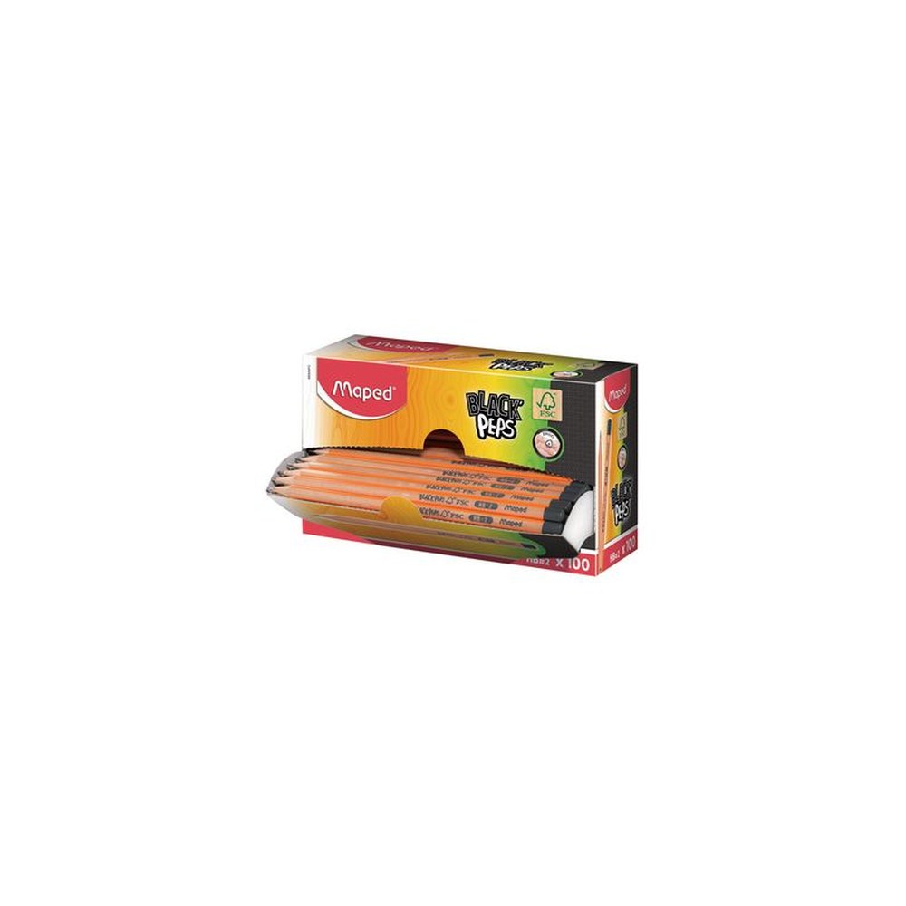 Maped Crayon BLACK'PEPS, degré de dureté: HB, présentoir x100
