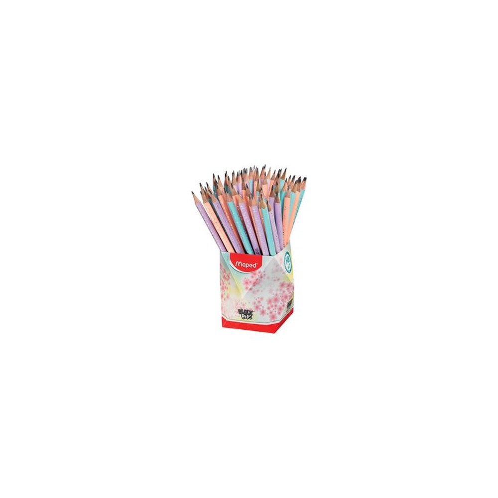 Maped Crayon BLACK'PEPS PASTEL, dureté : HB, pot de 72