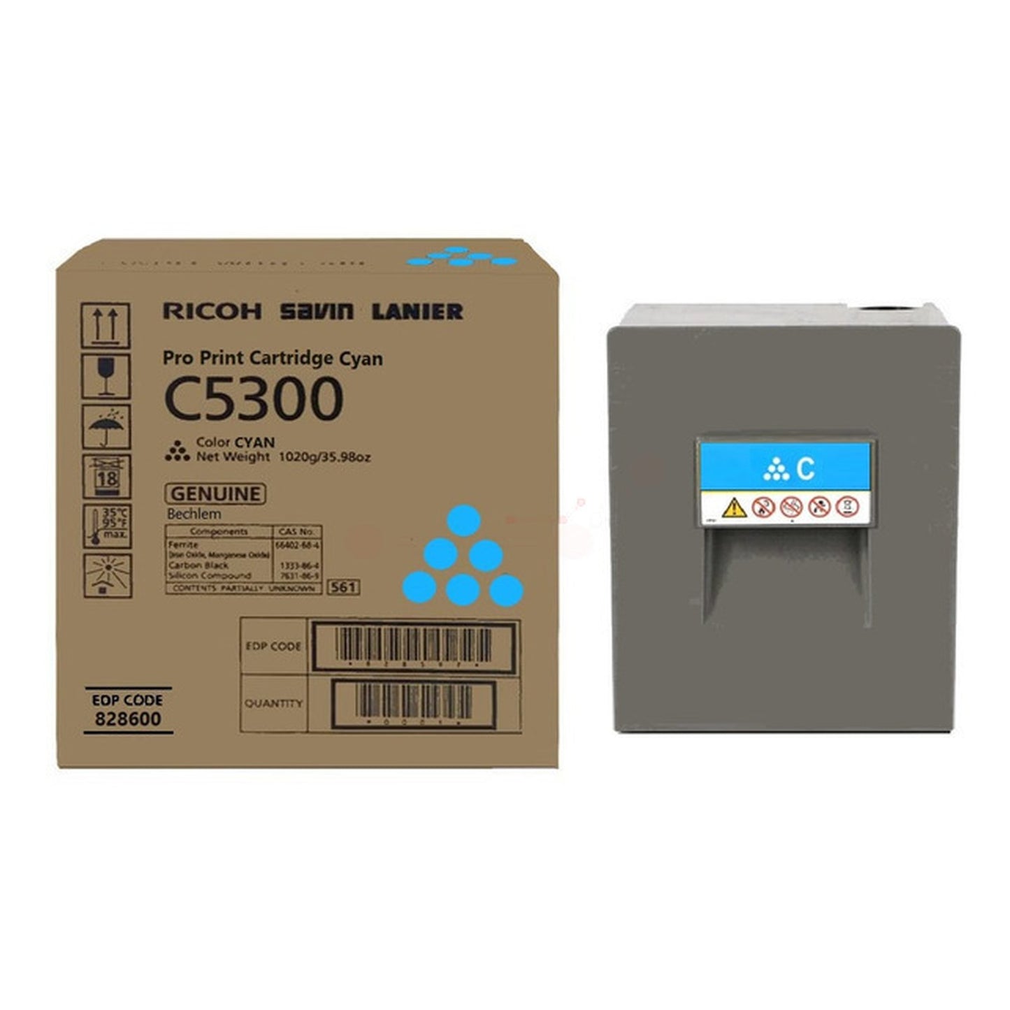 Toner d'origine Ricoh 828600 - cyan