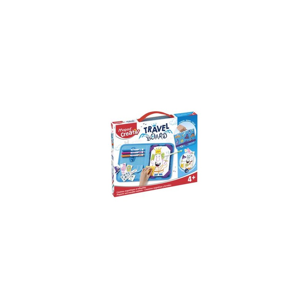 Maped Creativ Kit de dessin voyage TRAVEL BOARD, 21 pièces