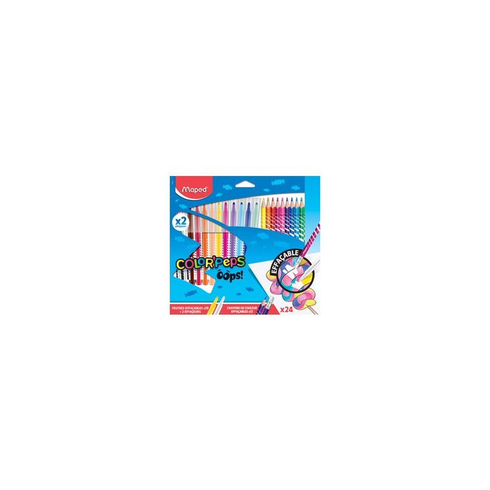 Maped Feutre effaçable & crayon de couleur COLOR'PEPS OOPS