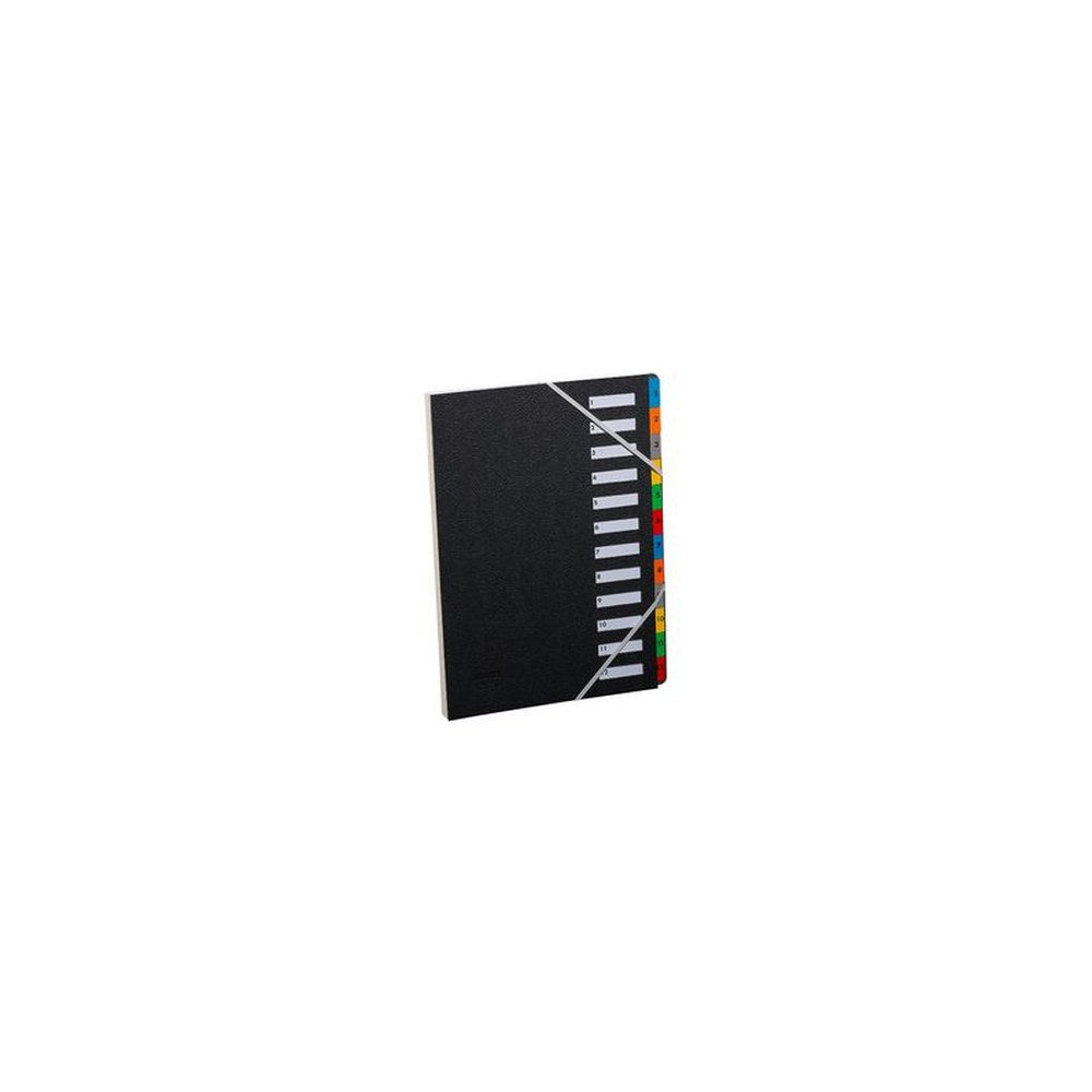 extendos Trieur numérique, A4, 1-12, 12 compartiments, noir