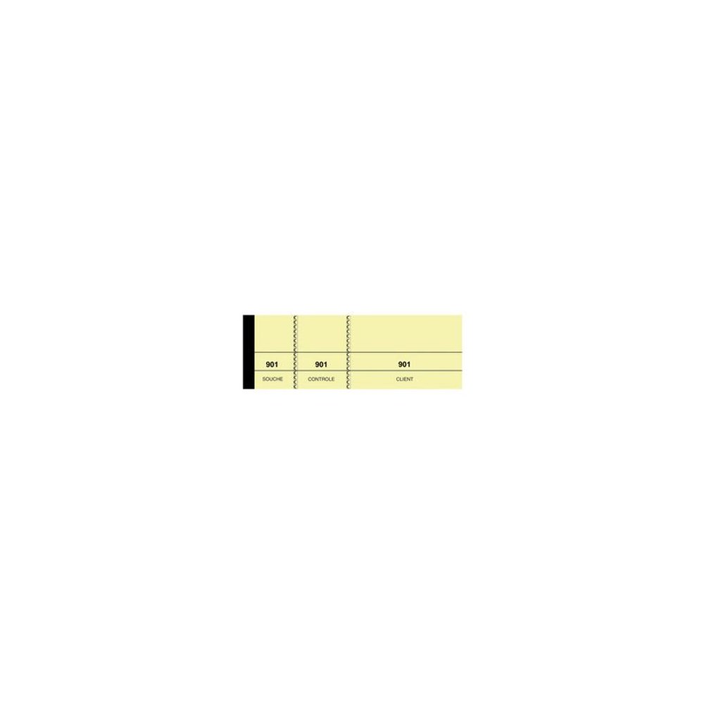 ELVE Bloc passe-partout, 50 x 150 mm, tombola, jaune canari x10