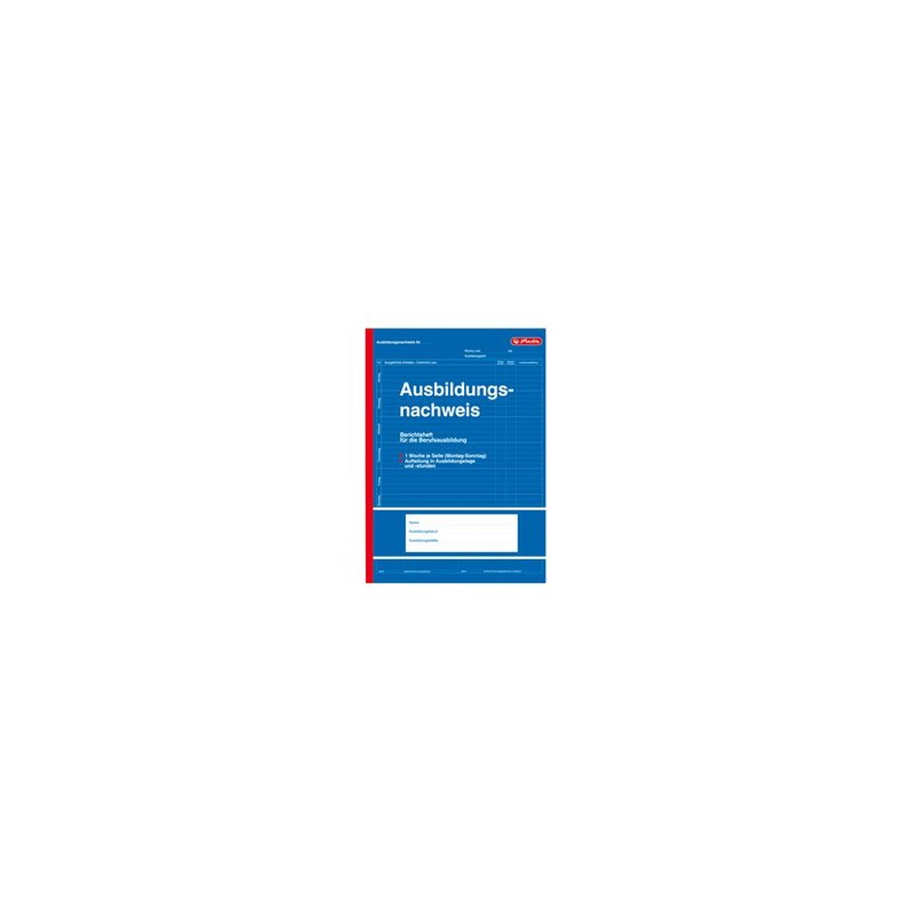 herlitz Formularbuch "Ausbildungsnachweis", DIN A4, 28 Blatt